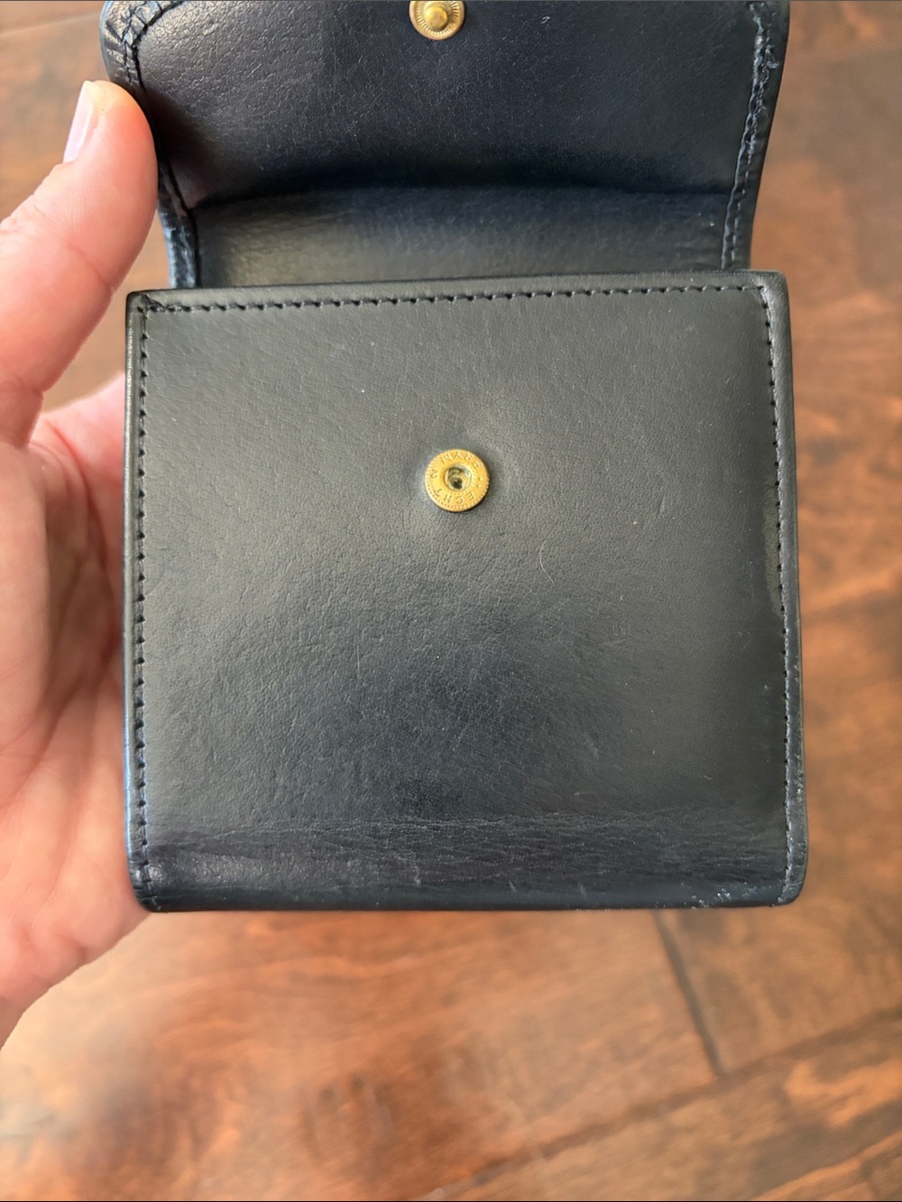 RARE Vintage Coach Water Buffalo Kisslock Black Wallet - Picture 5 of 6